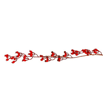 branche de décoration artificielle avec baies d'oiseaux rouges 1,5 m