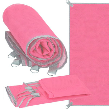 Tapis de plage sans sable 150 x 200 cm Coussin d'assise rose