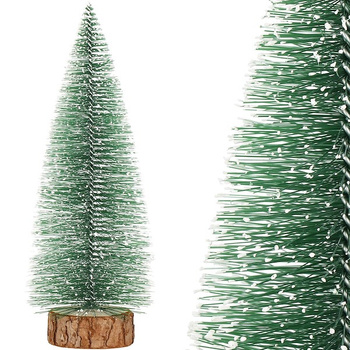 Sapin de Noël artificiel avec tronc naturel 25 cm