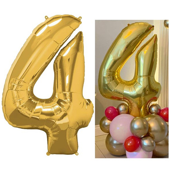 Ballon en forme de chiffre 4 Décoration de fête d'anniversaire