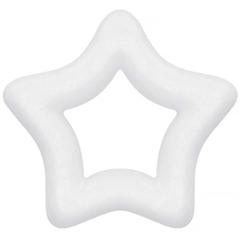 Styropor-Étoile, Déco, Hauteur 10 cm, blanc