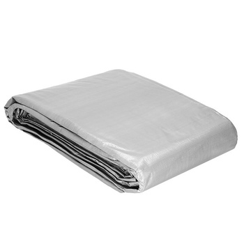 Bâche avec œillets Bâche de protection pour bois de cheminée 2 x 3 m gris robuste