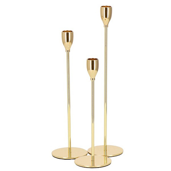 Porte-bougies pour bougies de table, ensemble de 3