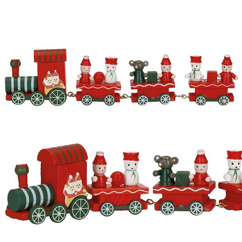 Train en bois avec figurines en bois Déco-Train