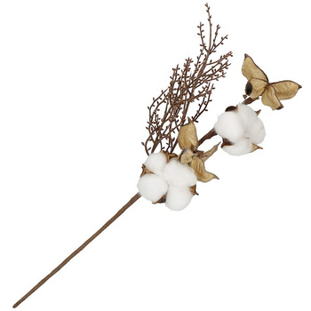 Brindille de coton artificielle déco 37 cm