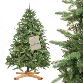 Royal Trees sapin de Noël artificiel de qualité premium 180 cm Épicéa de Sibérie avec support en bois