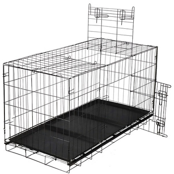 Métal - Cage de transport pliable pour animaux de compagnie 61 x 130 x 70 cm