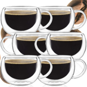 Verres à expresso Thermogläser avec anse 300 ml, lot de 6