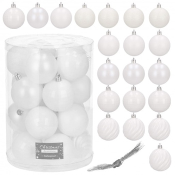 Ensemble de 20 boules de Noël de 6 cm