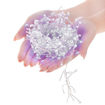 Guirlande lumineuse, 300 LEDs, 600 cm, Blanc froid, 8 fonctions
