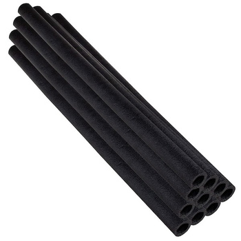 Stangenschutz für Trampolin, Länge 100 cm, 8 Schaumrollen, schwarz