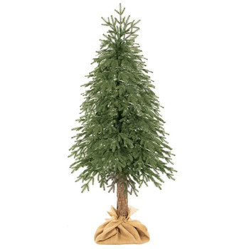 Arbre de Noël avec tronc naturel 180 cm Réaliste Branches denses