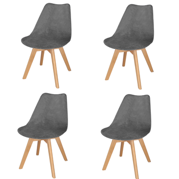 Hussen für Schalenstuhl Stuhlbezüge für Esszimmerstuhl 4 Stück