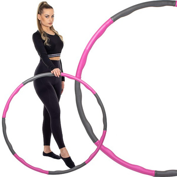 Cerceau Hula Hoop avec nodules de massage, 8 composants, en mousse EVA