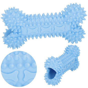 Jouet pour chien Jouet à mâcher Os avec picots 18 cm bleu