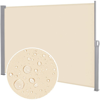 Balkonmarkise Seitenmarkise 200 x 300 cm ausziehbar beige