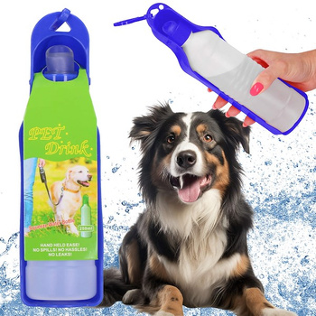 Bouteille de voyage avec bol d'eau pour chiens Bouteille d'eau 250 ml