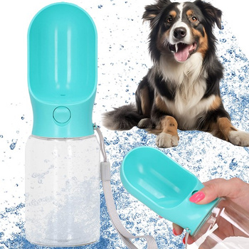 Bouteille d'eau pour chien Bouteille de voyage avec bol d'eau 340 ml