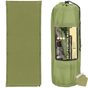 Isomatte verte auto-gonflable pour tente de camping Dimensions 50 x 180 cm