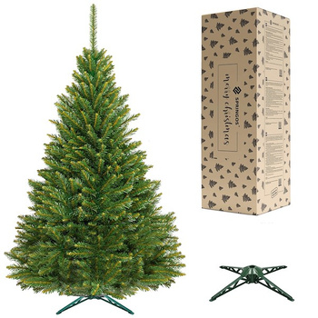 sapin de Noël artificiel épicéa scandinave 220 cm avec support