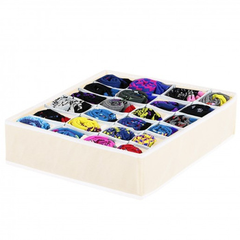 Organisateur de tiroir pour chaussettes, beige