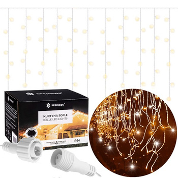 Guirlande lumineuse 300 LED 14,5 m Blanc chaud avec fonction flash
