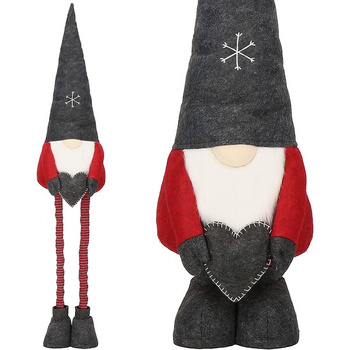 Wichtel Weihnachtszwerg Figur réglable en hauteur 125 cm