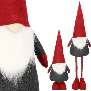 Wichtel Weihnachtszwerg réglable en hauteur 60-90 cm Figurine décorative