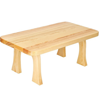 Table d'appoint, table basse de salon, plateau de table 48 x 90 cm, bois massif