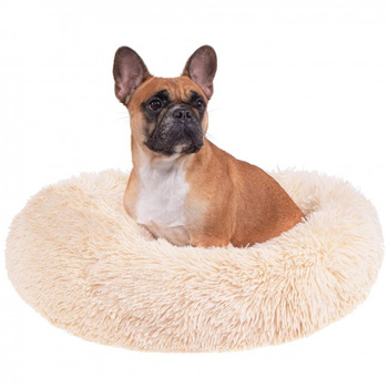 Hundebett Liegeplatz Durchmesser 40 cm Creme