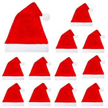 Nikolausmützen Classiques Bonnets de Noël 12 pièces