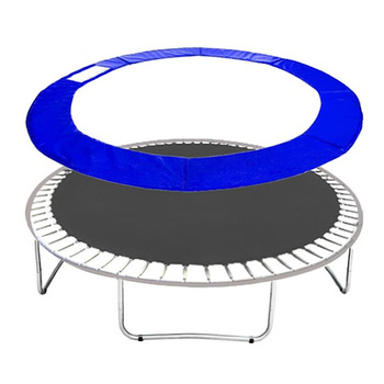 Federabdeckung Umrandung für Gartentrampoline, blau