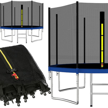 Filet extérieur pour trampoline avec 8 poteaux 366 cm