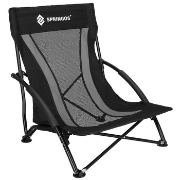 Chaise de camping comprenant une couverture de protection 60 x 53 x 65 cm