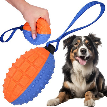 Jouet pour chien Ballon de rugby Ballon qui couine 27,5 cm