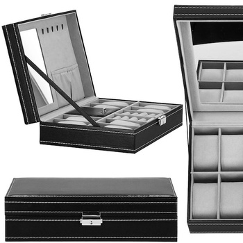 Coffret à montres, organiseur de montres, 33 x 20 x 9 cm