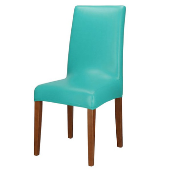 Housse de chaise Housse de chaise de salle à manger, version courte, turquoise