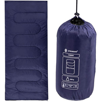 Schlafsack 73 x 190 cm inkl. Packbeutel dunkelblau