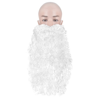 Barbe de Père Noël en fibres synthétiques avec élastique