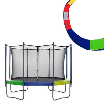 Réseau intérieur avec couverture de ressort multicolore pour trampoline 305 cm