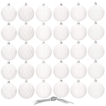 Ensemble de boules de Noël Diamètre 8 cm 30 pcs.