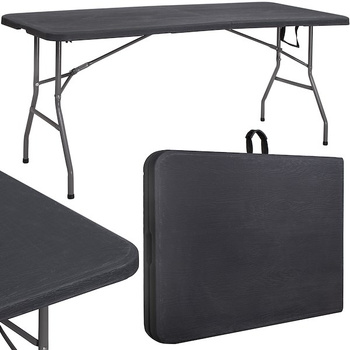 Table de fête Table de jardin 180x75x75 cm pliable noir